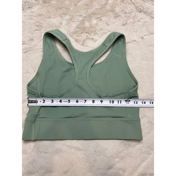 Nike Dri-FIT Sports Bra Womens Large Sage Green Excellent Racerback Workout - Picture 2 of 3